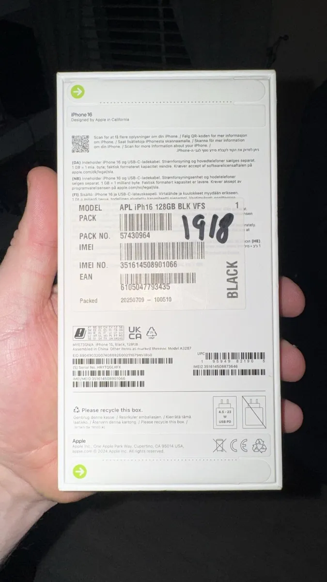 iPhone 16 factory sealed - Image 2