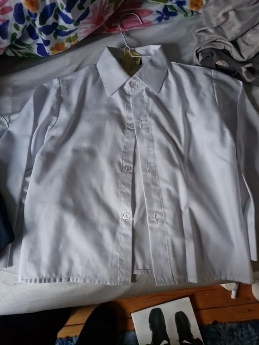 Boys shorts, waistcoat, white shirt & 2 bow ties - Image 1