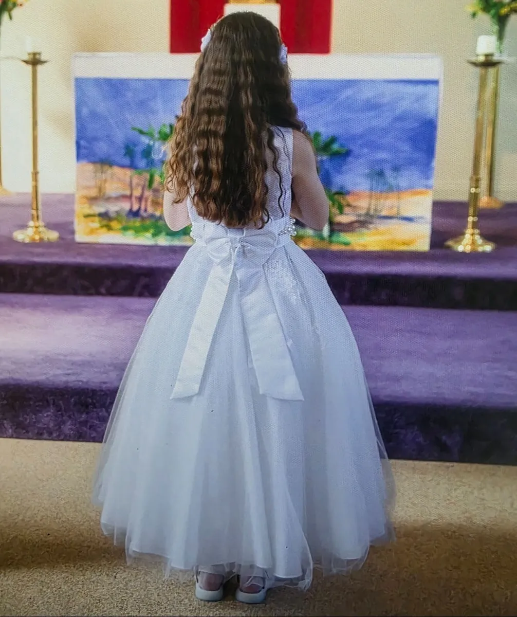 White First Communion Dress - Image 1