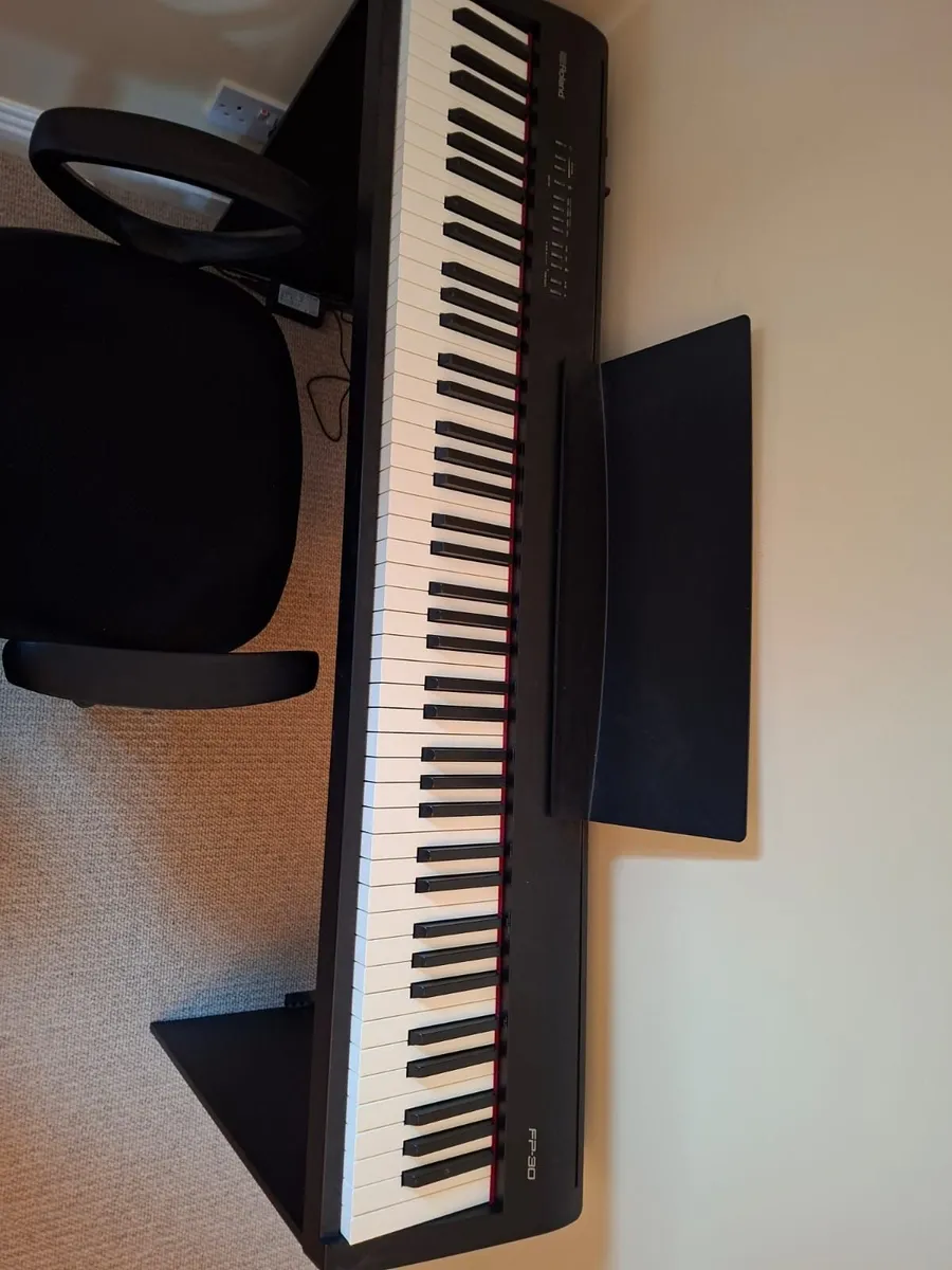 Roland PF-30 Digital Piano, Stand and Chair - Image 4