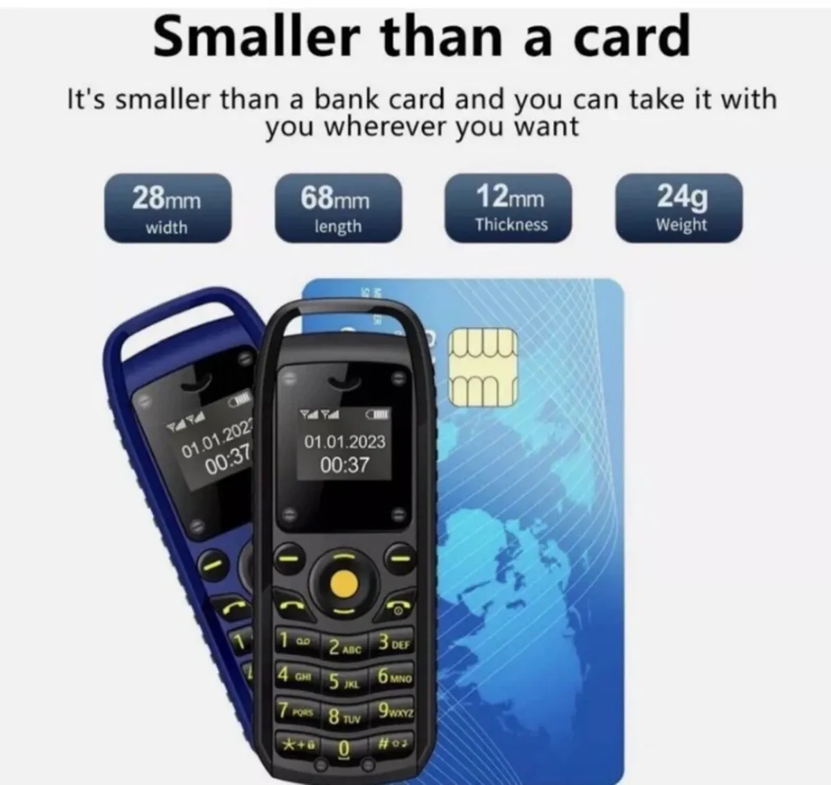 BM25 Smallest Mini Mobile Phone - Image 1