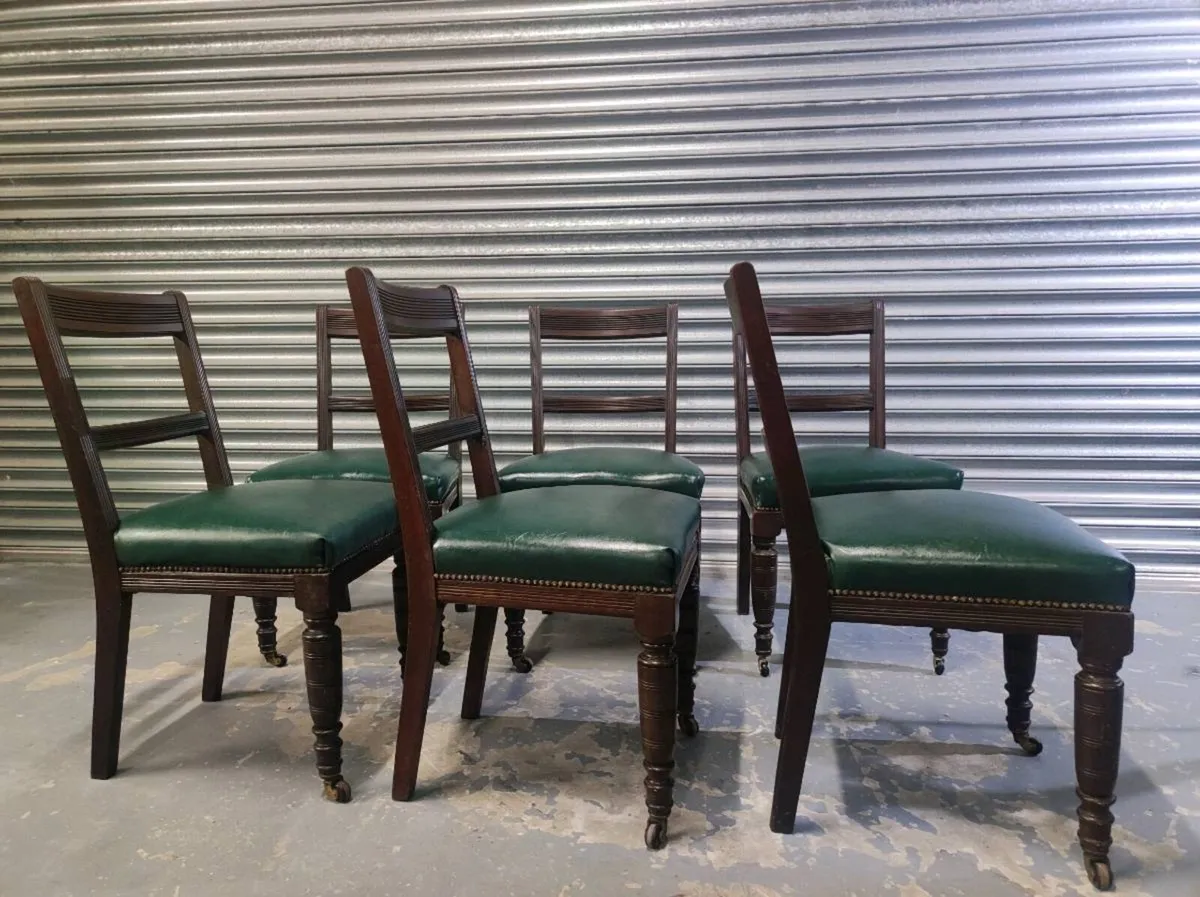 c.1910
Set of 6 Edwardian Antique dining chairs - Image 2