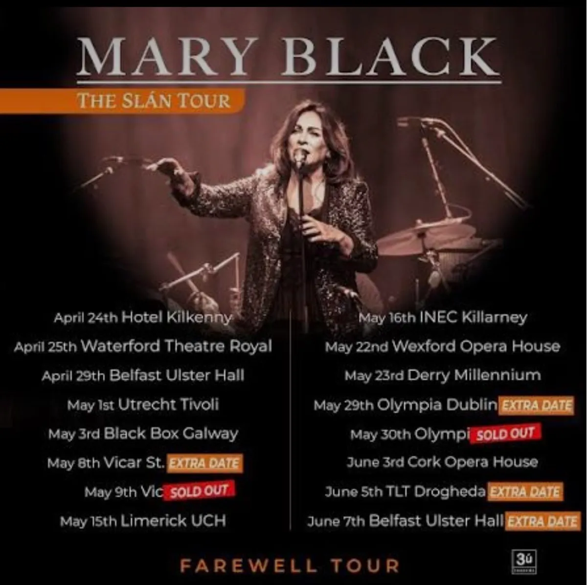 Mary Black Slan tour - Image 1