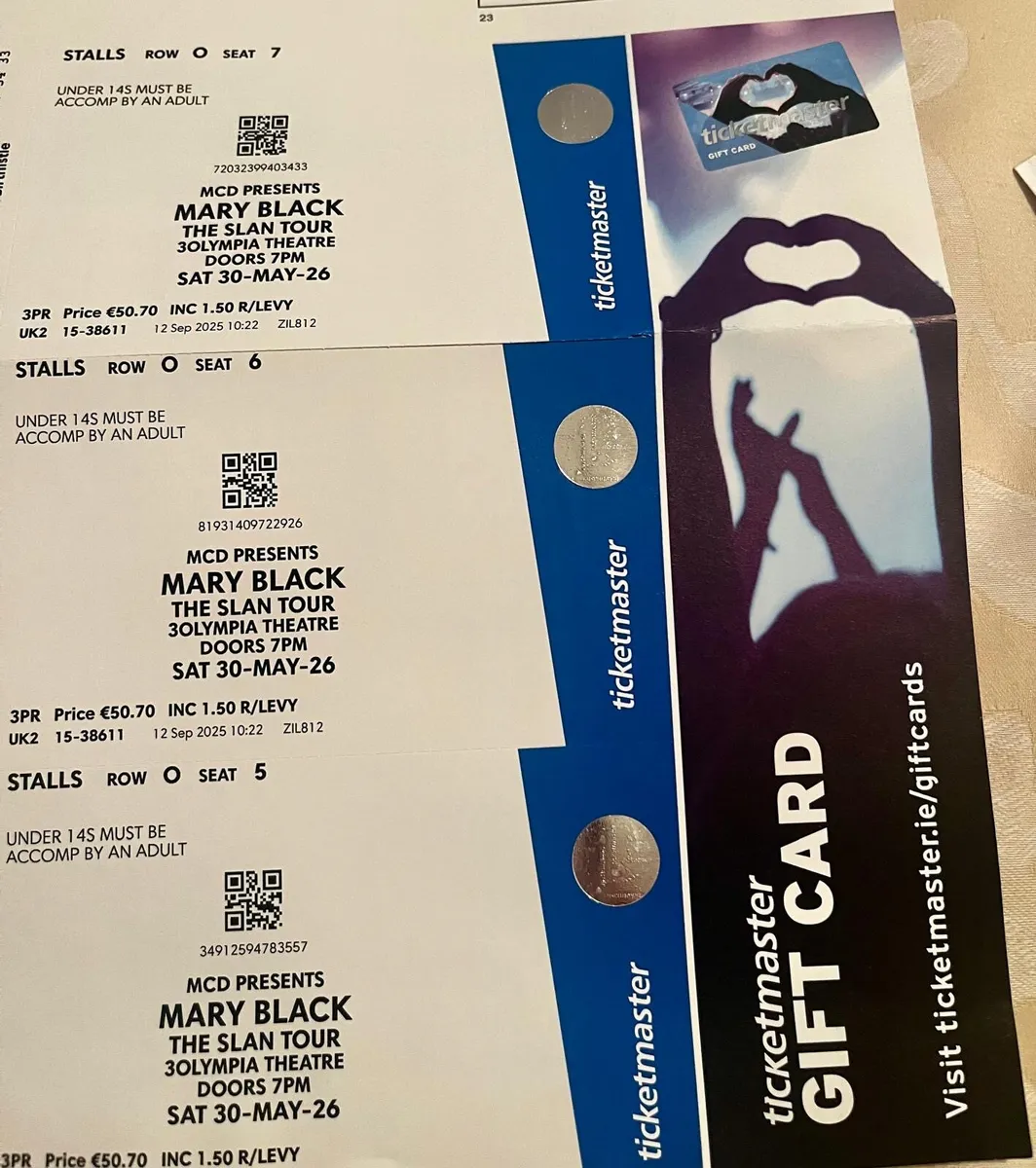 Mary Black Slan tour - Image 2