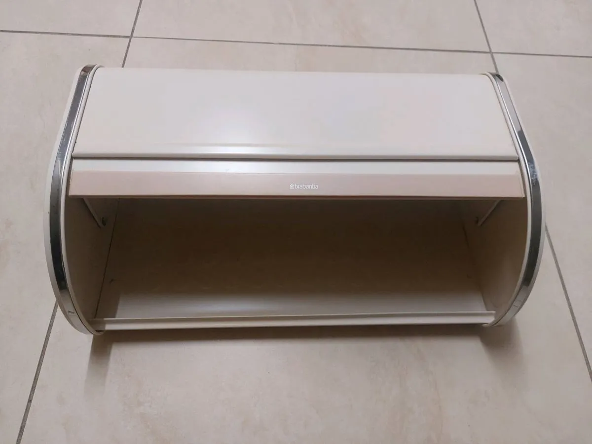 Brabantia Roll Top Bread Bin Soft Beige - Image 1