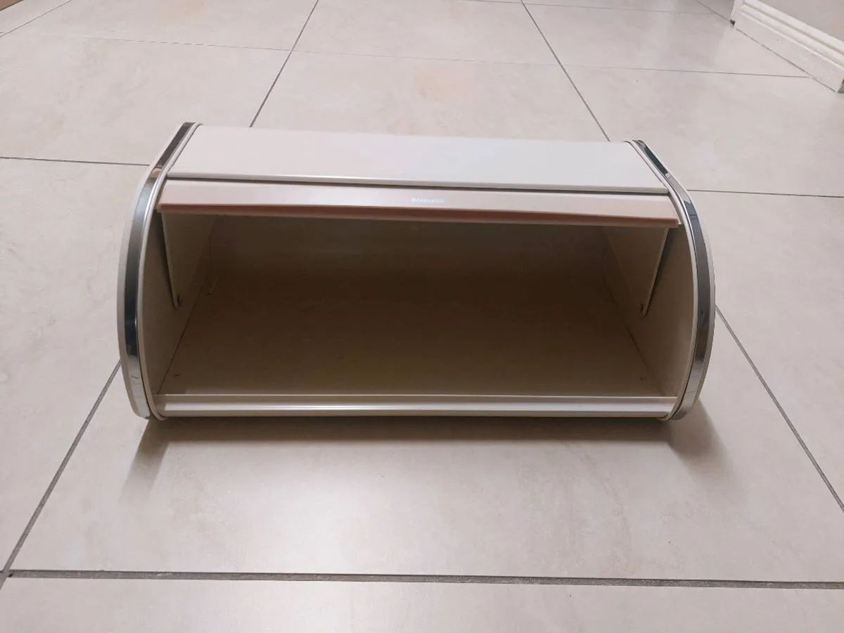 Brabantia Roll Top Bread Bin Soft Beige - Image 2