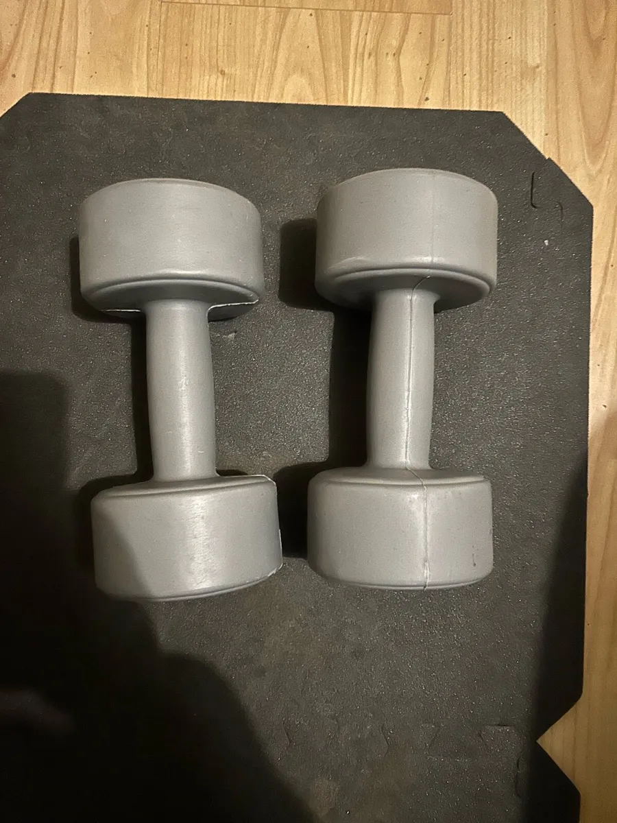 2.3kg plastic dumbbells