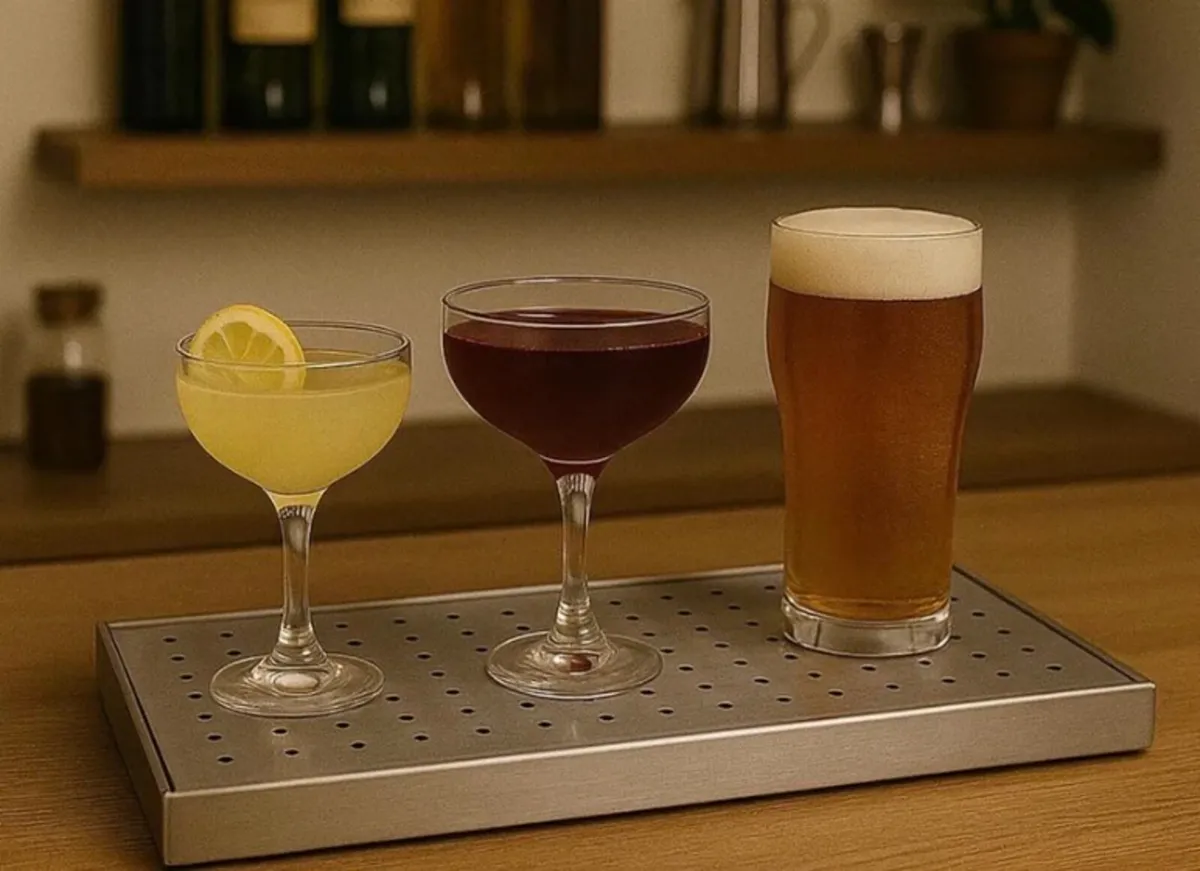 Home Bar Drip Tray Stainless Steel 12” x 6” NEW - Image 2