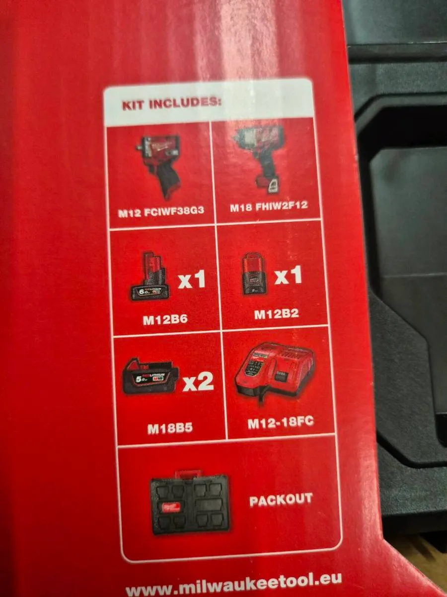 Milwaukee M12 & M18 Fuel Impact Wrench Kit - Image 2