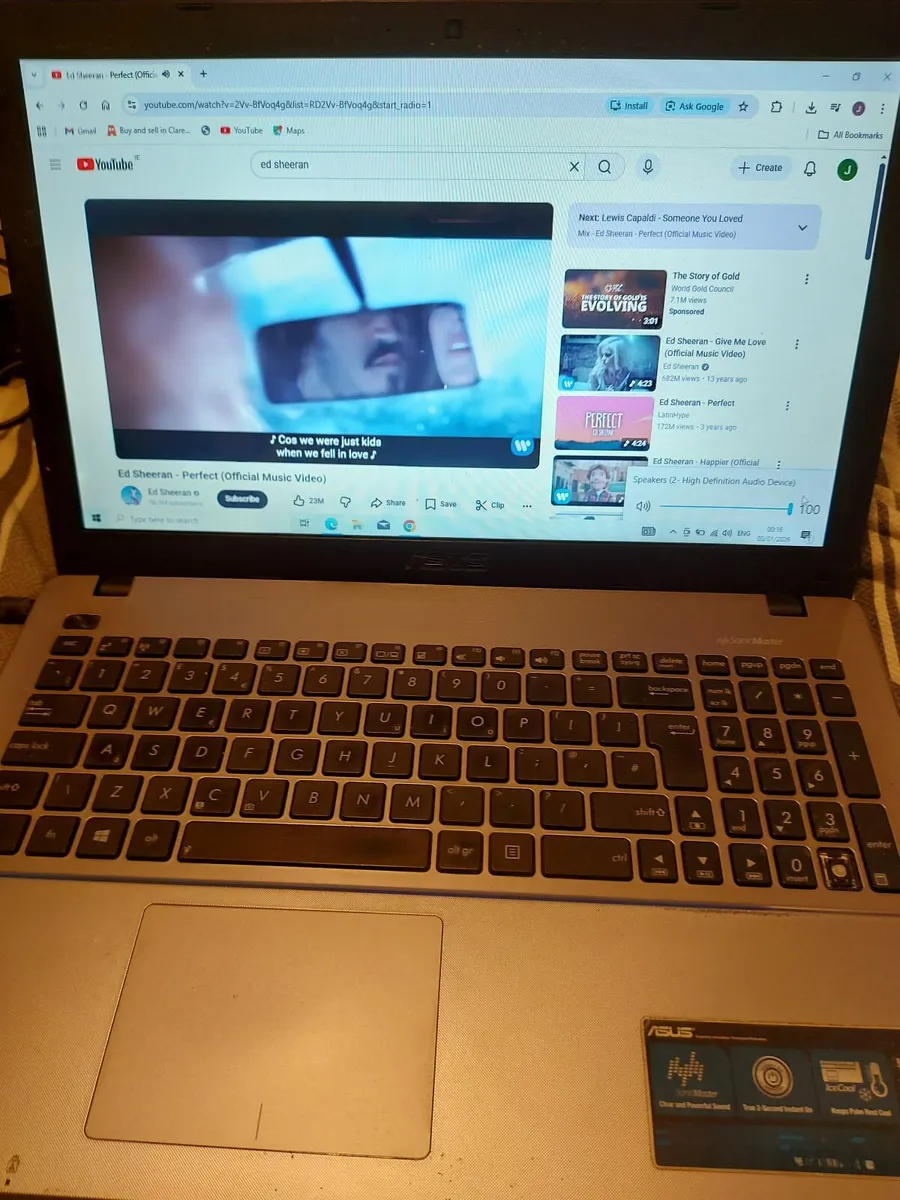 ASUS X550C 15.6 inch Laptop, 4GB Ram, 680GB HDD, - Image 1