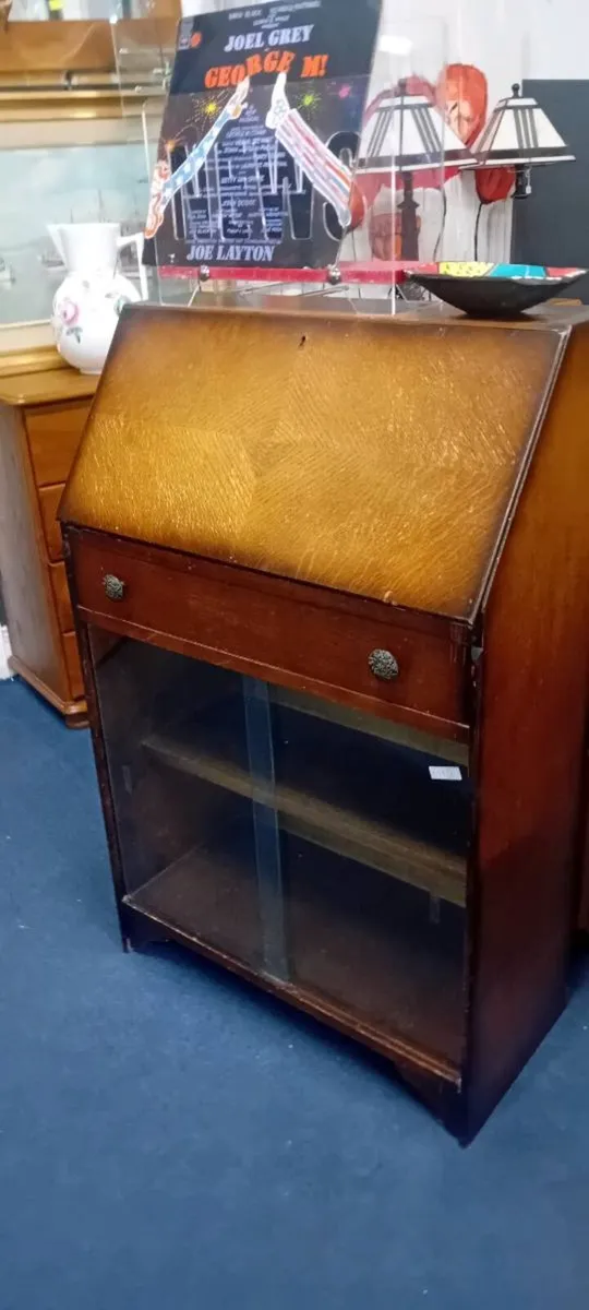 Early 20th Century Drop Front Bureau - Image 1