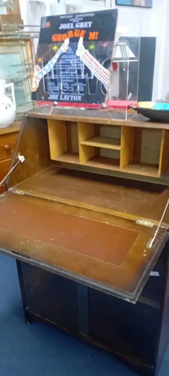 Early 20th Century Drop Front Bureau - Image 2