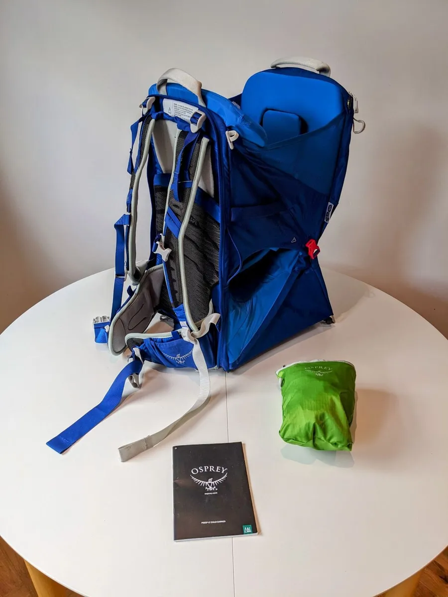 Pristine Osprey Poco LT Child Carrier + Raincover - Image 1