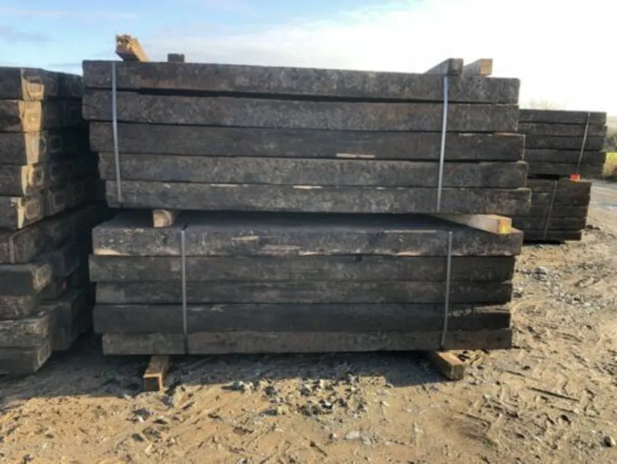 Reclaimed European Railway Sleepers "Grade A" - Image 3
