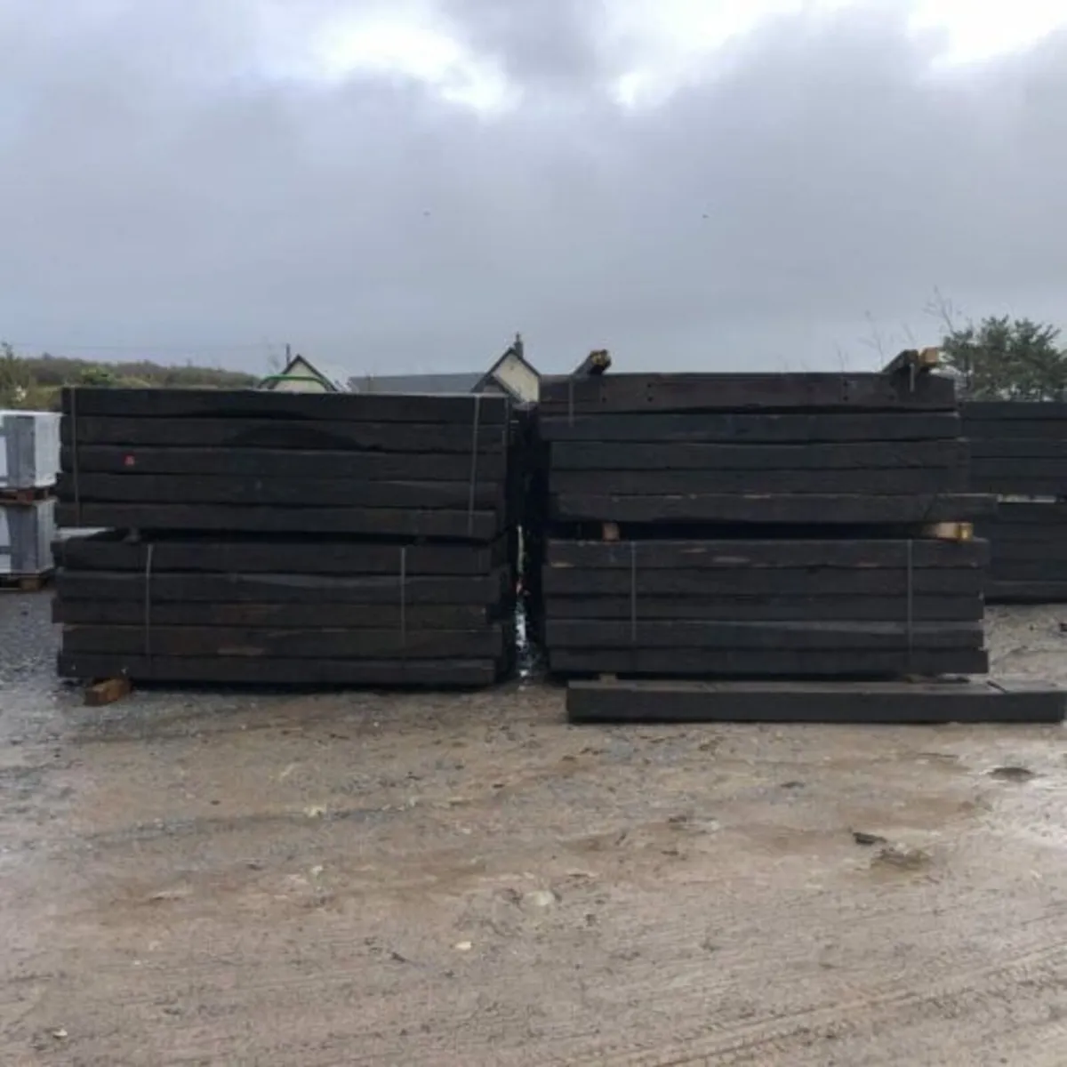 Reclaimed European Railway Sleepers "Grade A" - Image 1