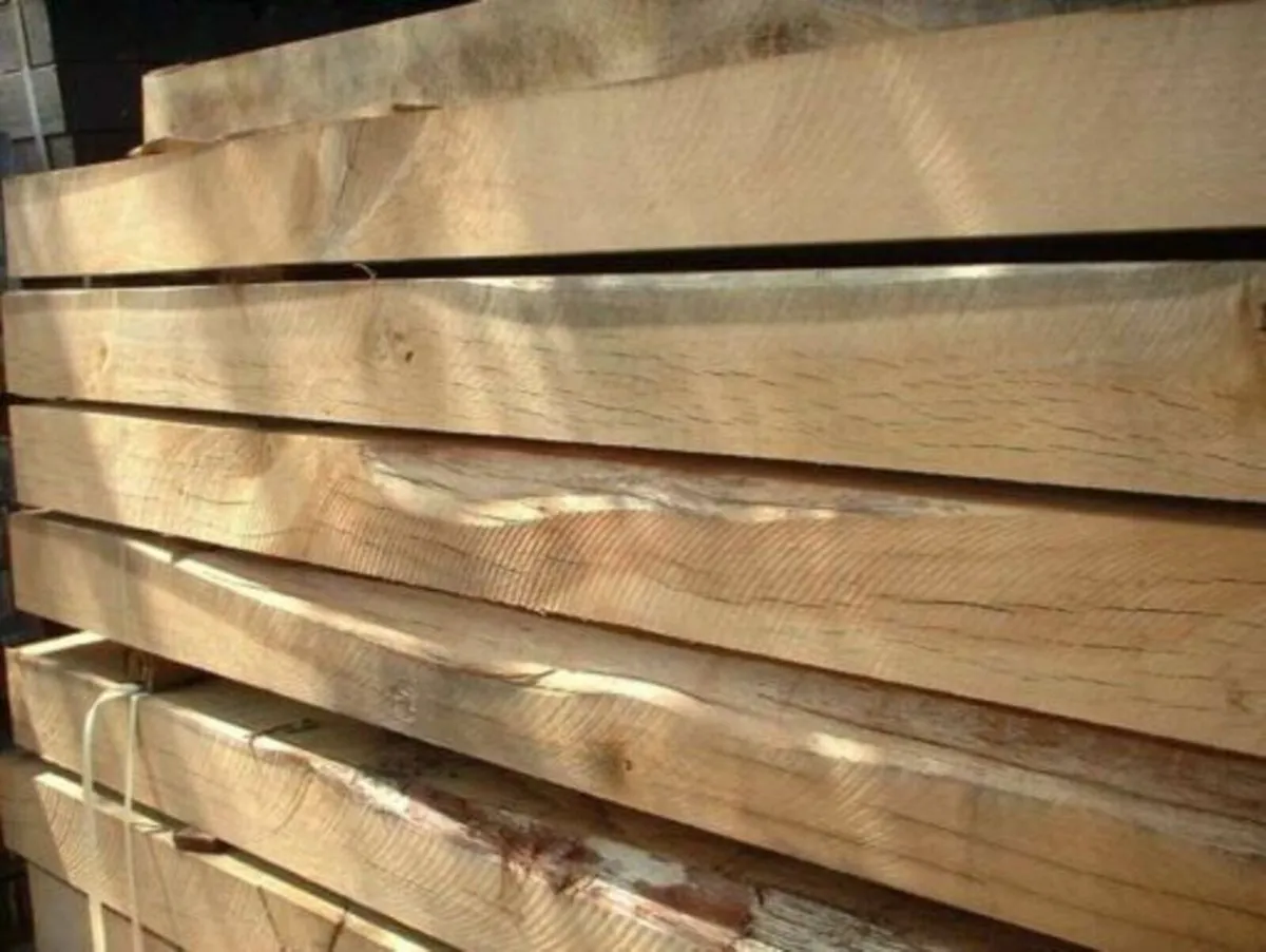 Oak Hardwood Sleepers-2.4m (New Type & Untreated) - Image 2