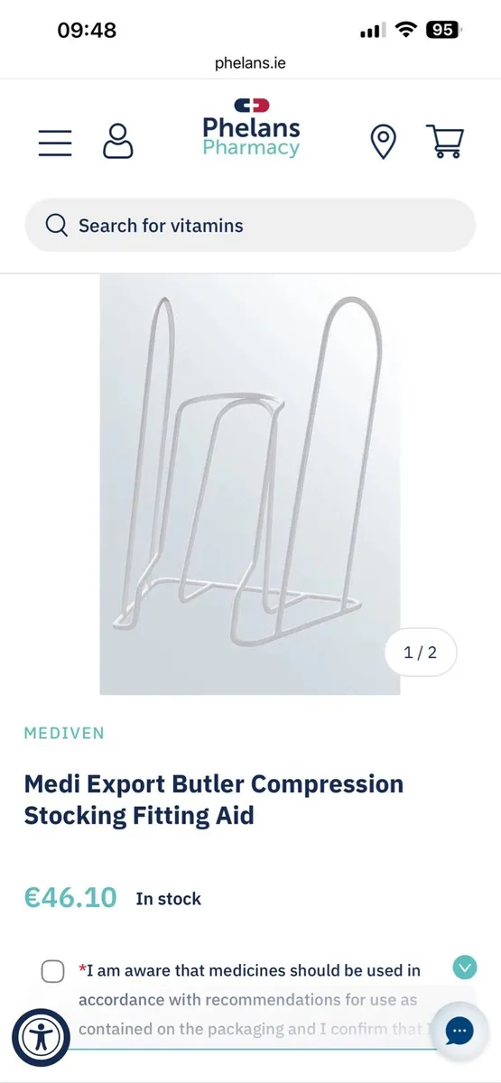 Compression Sock Fitting Aid - Image 1