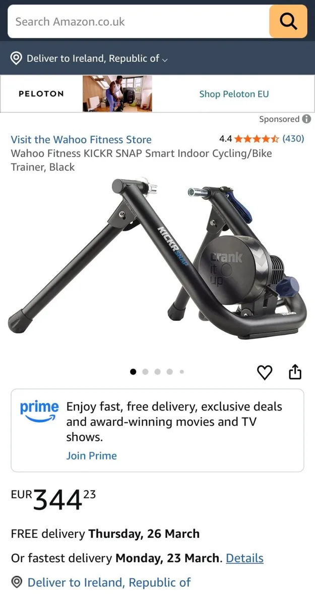 Smart turbo/bike trainer - Image 1