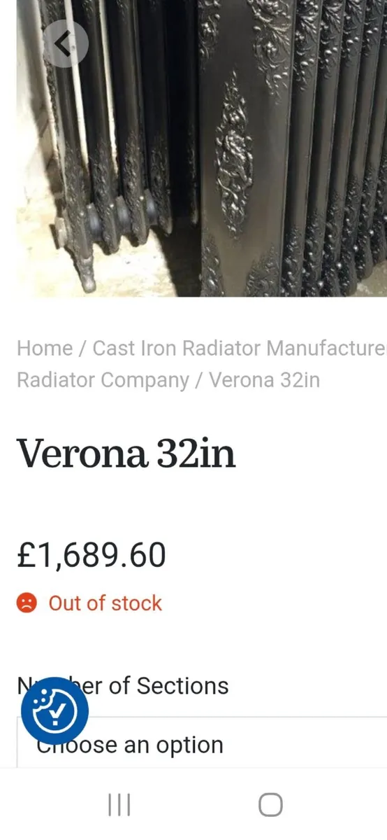 Antique cast iron radiator (RARE) - Image 4