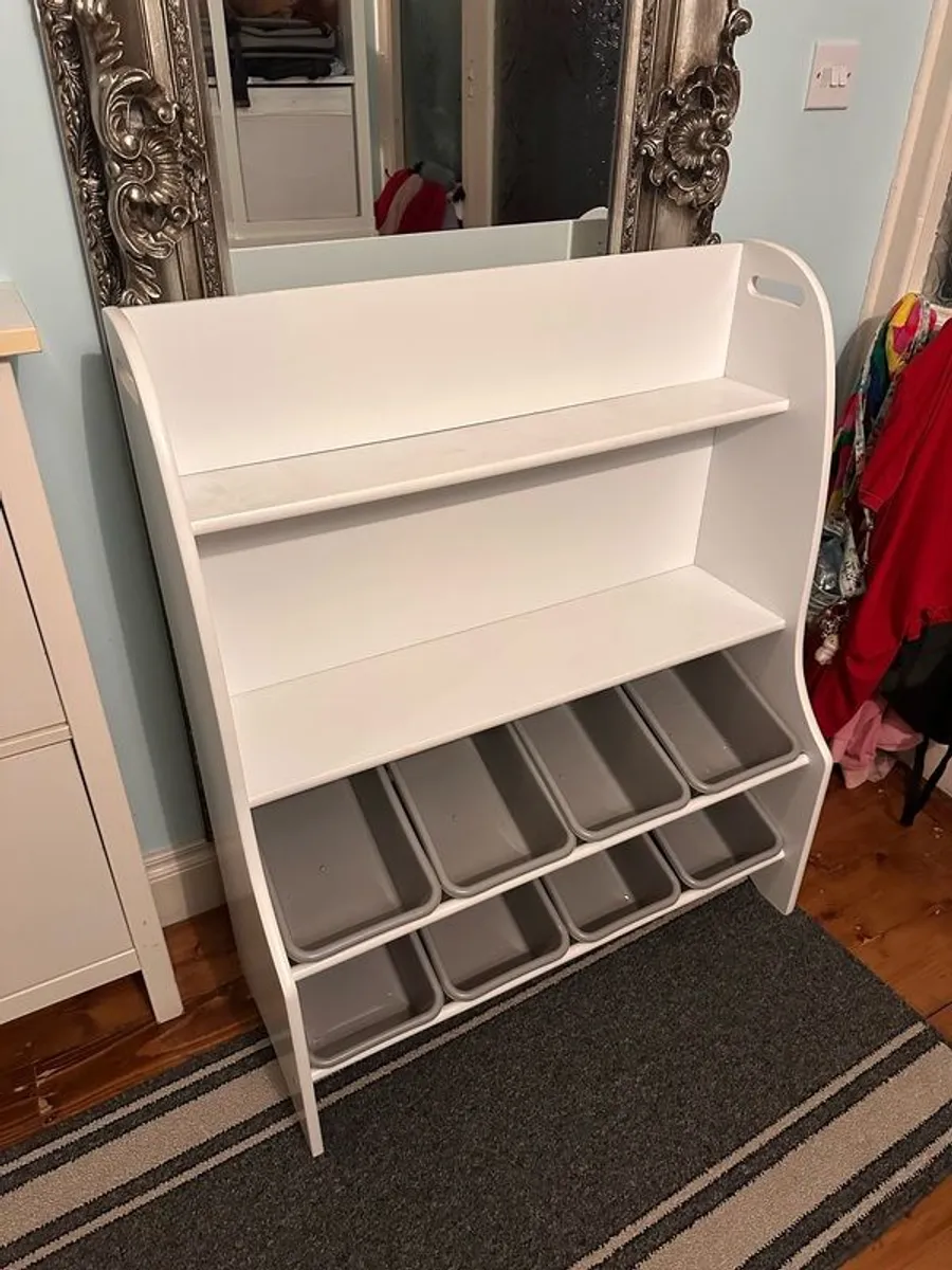 JoJo Maman BeBe White Toy Sorter - Image 1