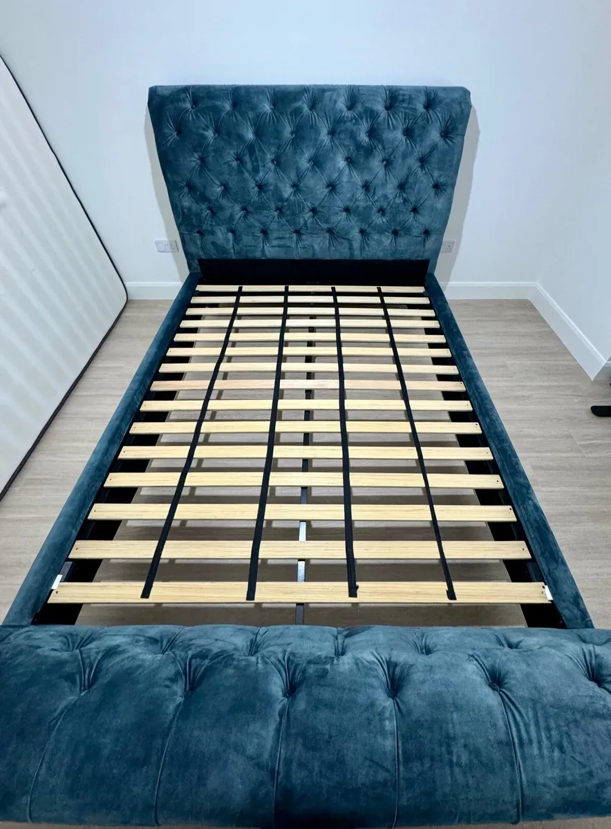 Velvet King Size Bed Frame - Image 4