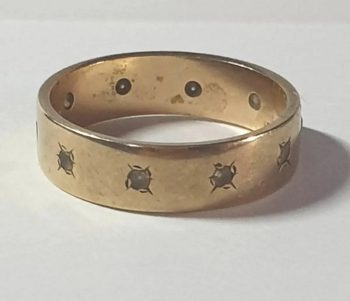 Vintage Hallmarked 9ct Gold Diamond Ring - Image 4