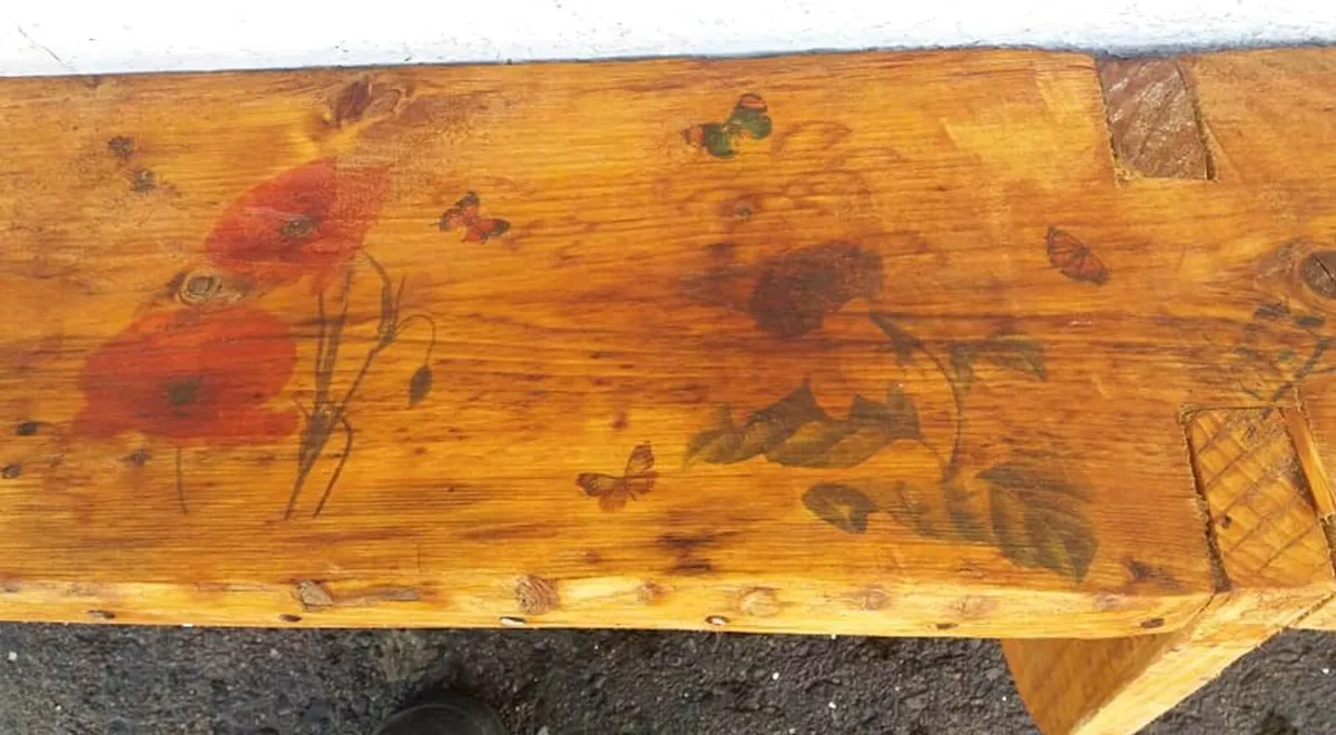 Rustic Wild Garden mantle / floating shelf LGE. - Image 3