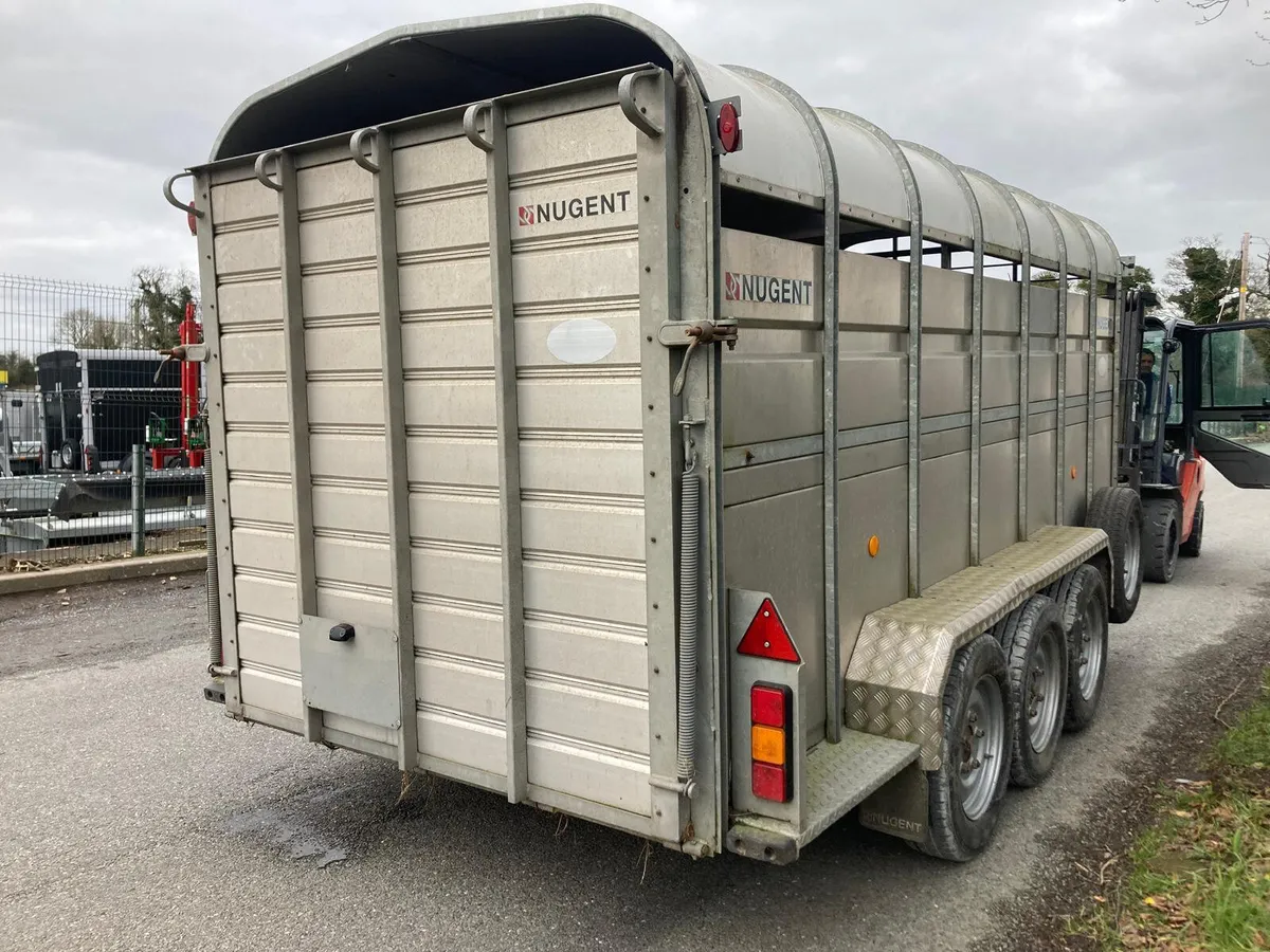2023 Nugent 14x6 Tri Axle Cattle Trailer - Image 2