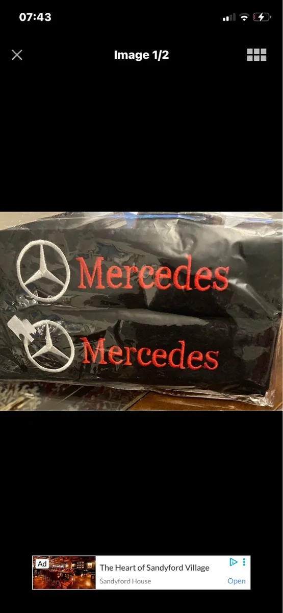 Mercedes Seatbelt Cushion Set - Image 1