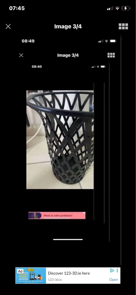 Metal Waste basket - Image 3
