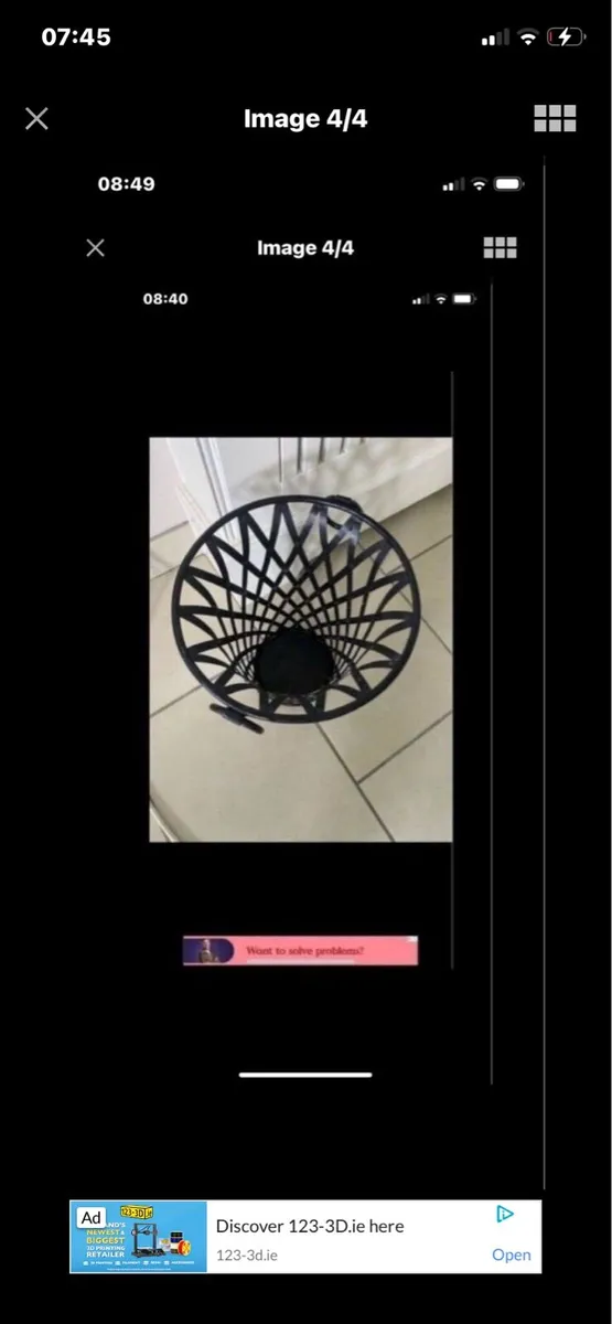 Metal Waste basket - Image 4