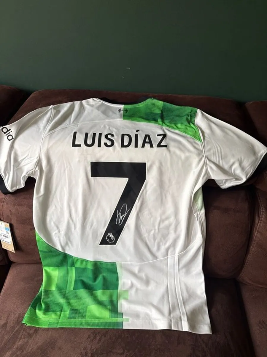 Luis Diaz signed Liverpool jersey - Image 1
