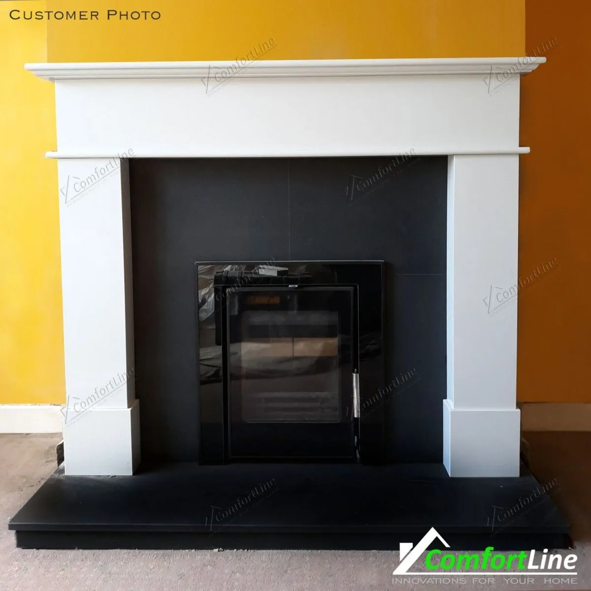 BALMORAL FIREPLACE + VITAE 6KW STOVE, FULLY FITTED - Image 2