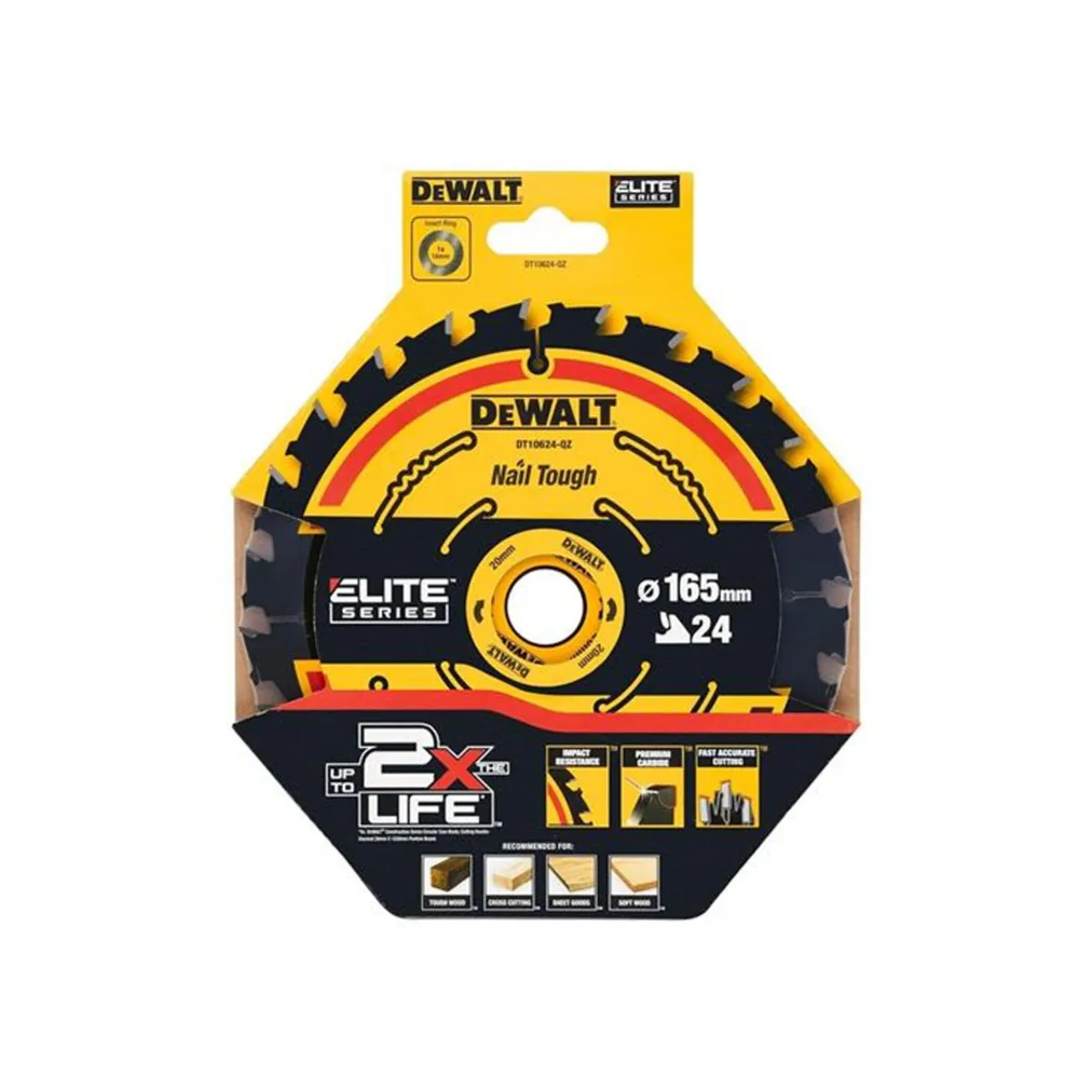 Dewalt Extreme Circular Saw Blade – 165mm, 24T - Image 3