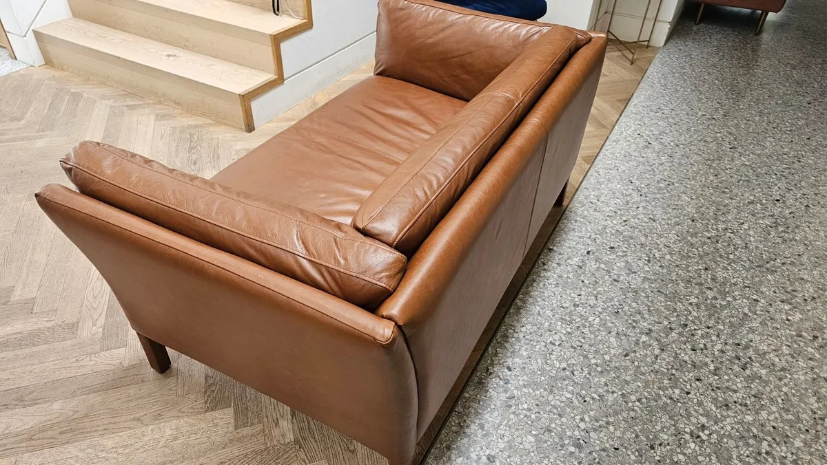 BRAND NEW  Small 2 Seater Leather Sofa CAN DELIVER - Image 3