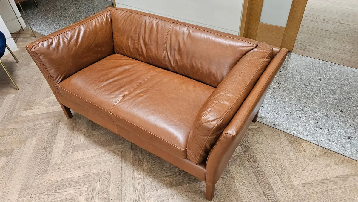 BRAND NEW  Small 2 Seater Leather Sofa CAN DELIVER - Image 4