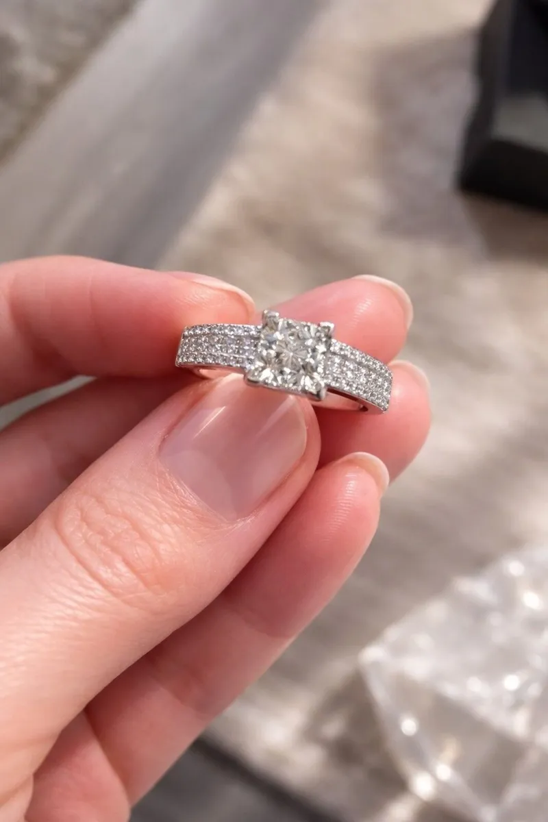 1.05ct Diamond Engagement Ring – 18ct White Gold - Image 2