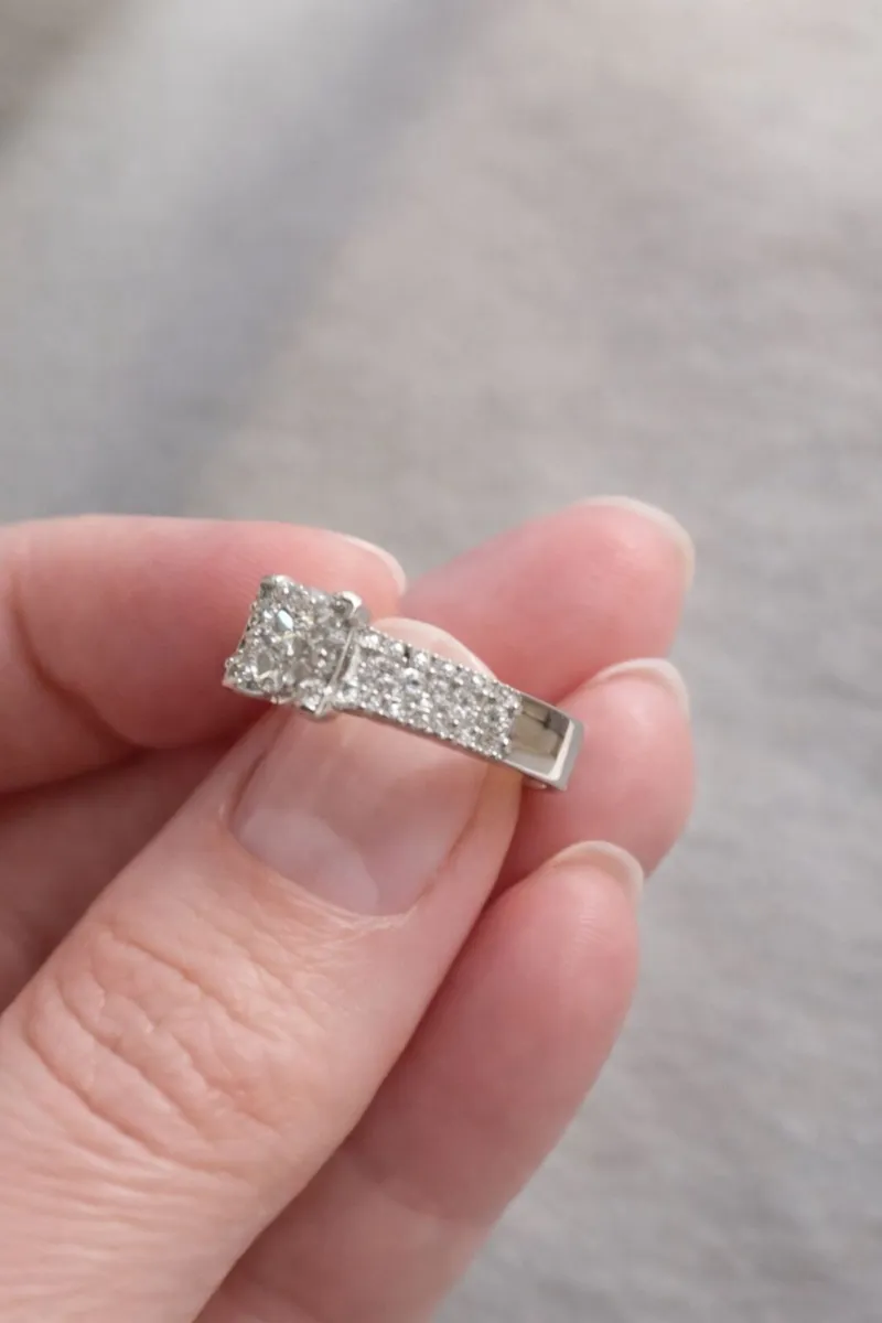 1.05ct Diamond Engagement Ring – 18ct White Gold - Image 3