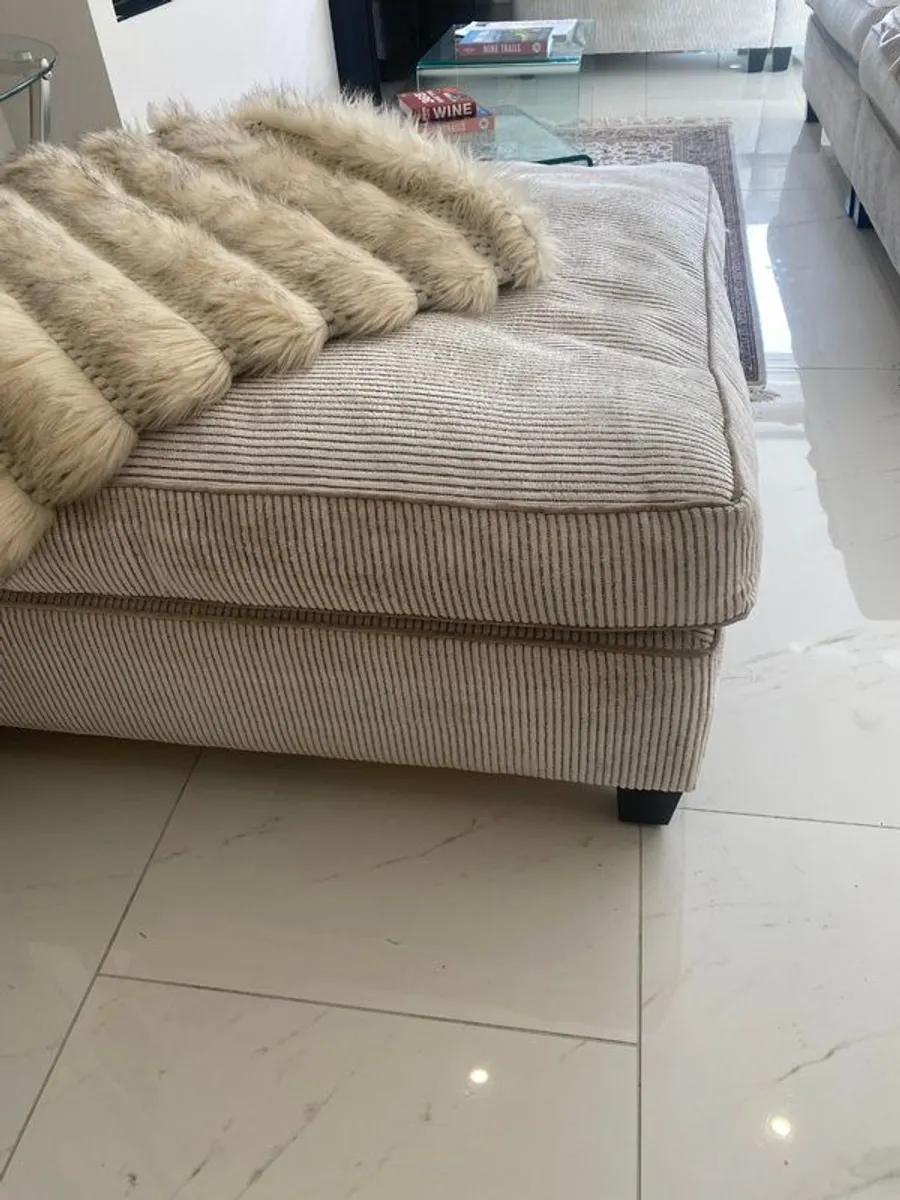 Beautiful Large Square Duresta Ottoman - Image 1