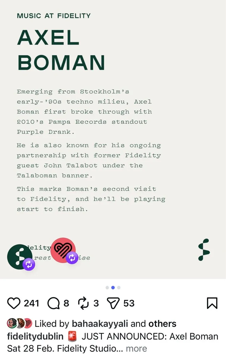 AXEL BOWMAN - Fidelity, Sat 28th