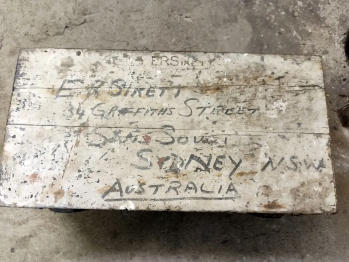 Antique Military Campaign Footlocker - Image 1