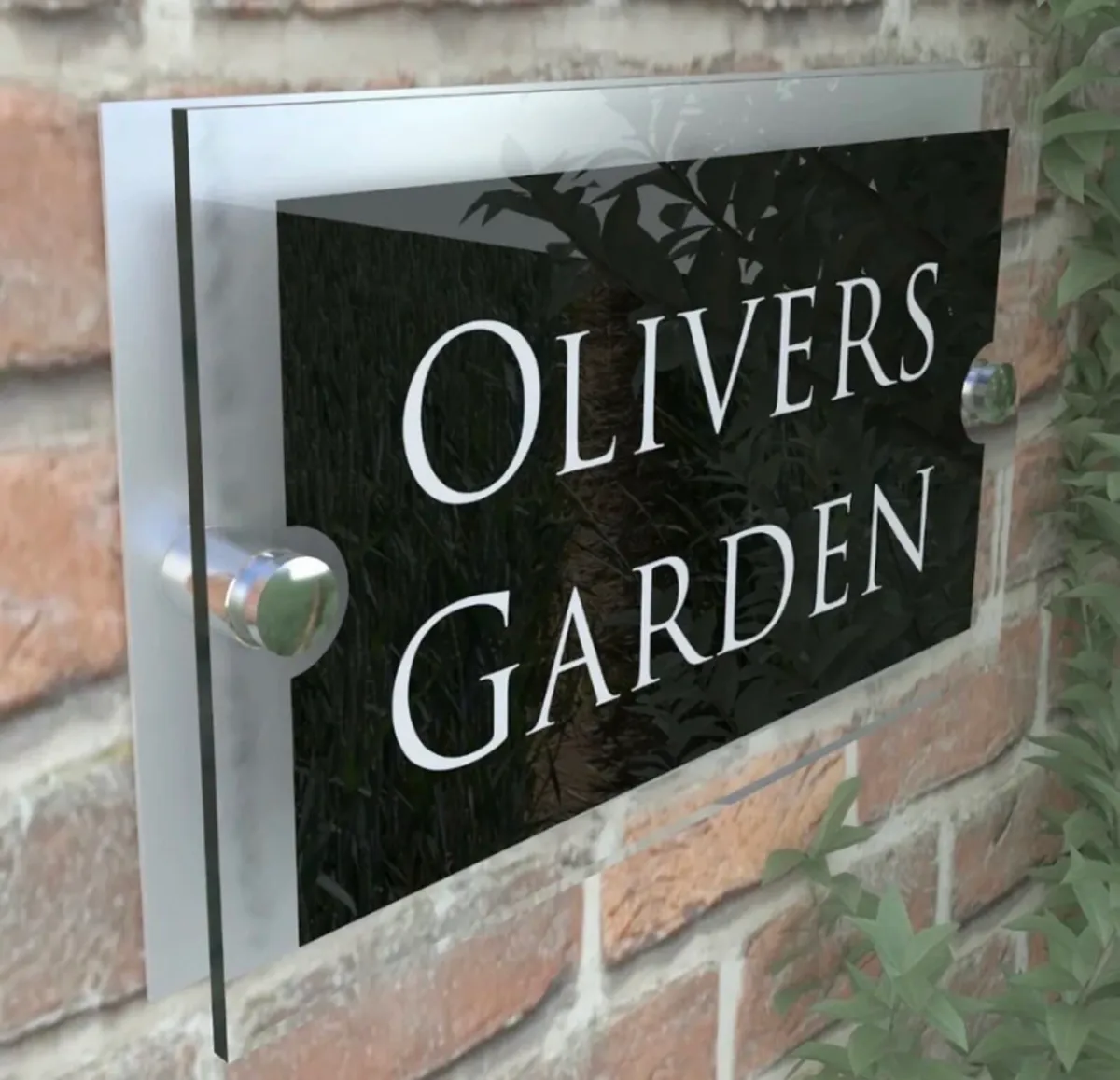 Personalised Anthracite House Sign Plaque - Image 1