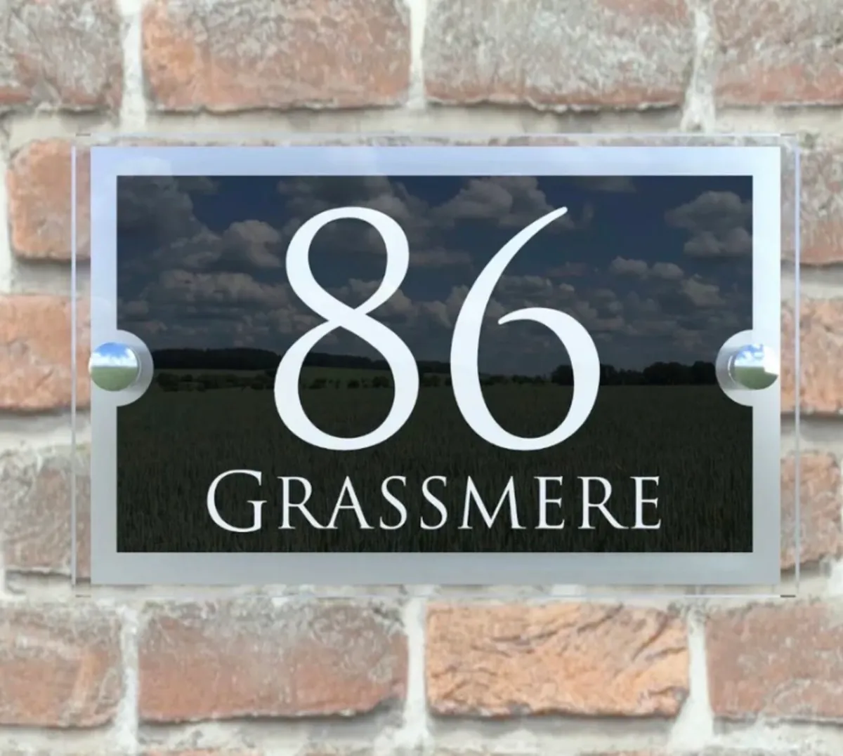 Personalised Anthracite House Sign Plaque - Image 2