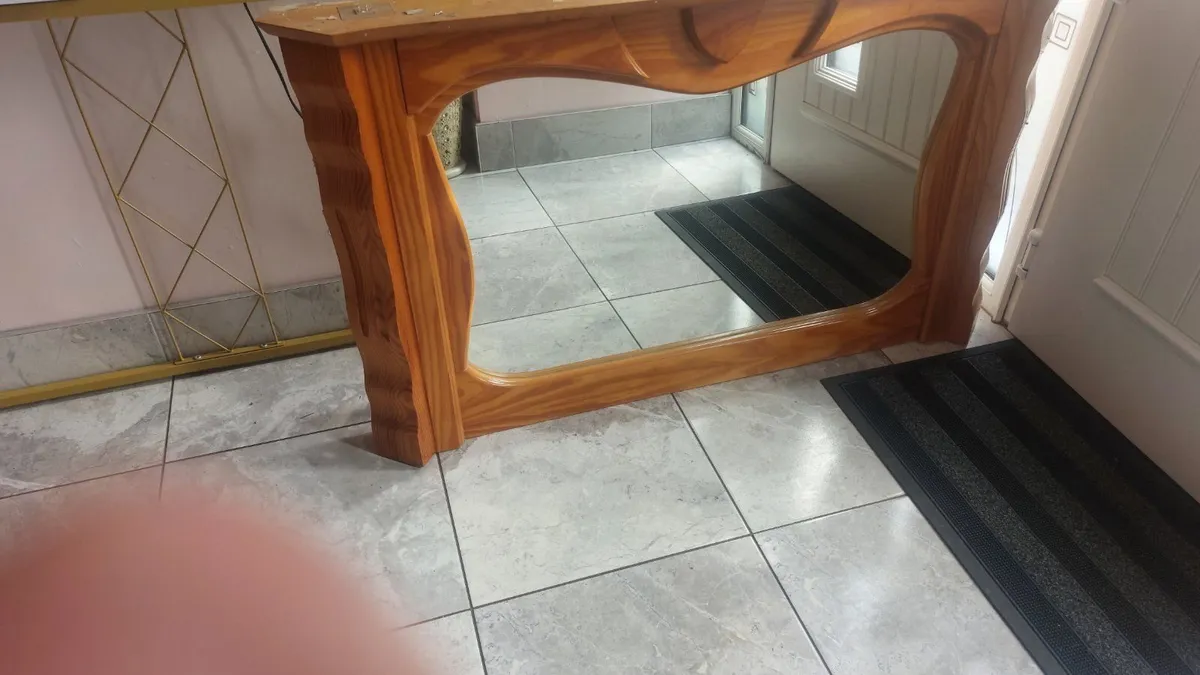 Fireplace and Mirror - Image 2