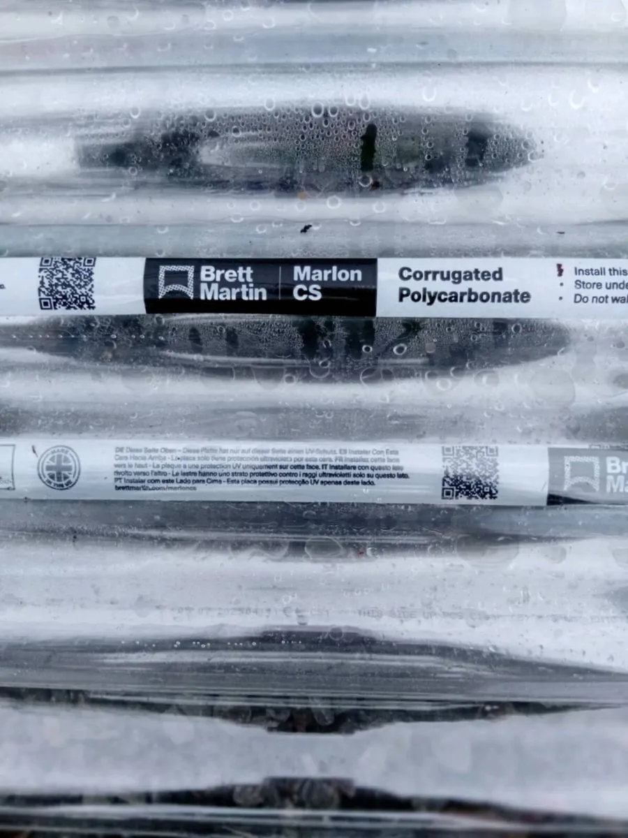 6 corrugated polycarbonate sheets 14'6" by 3'6" - Image 2