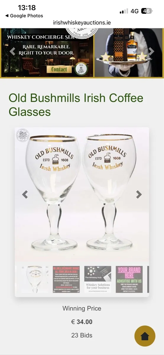 Bush Whiskey case and two glasses - Image 3