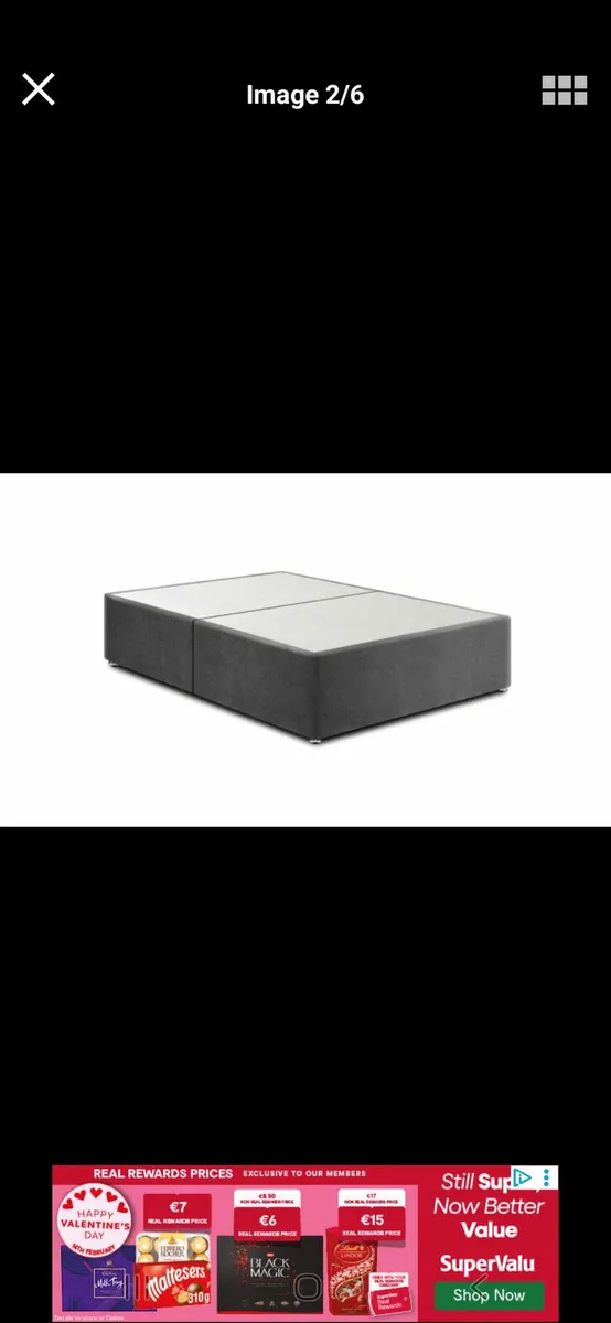 King Size mattress, base and headboard - Image 3