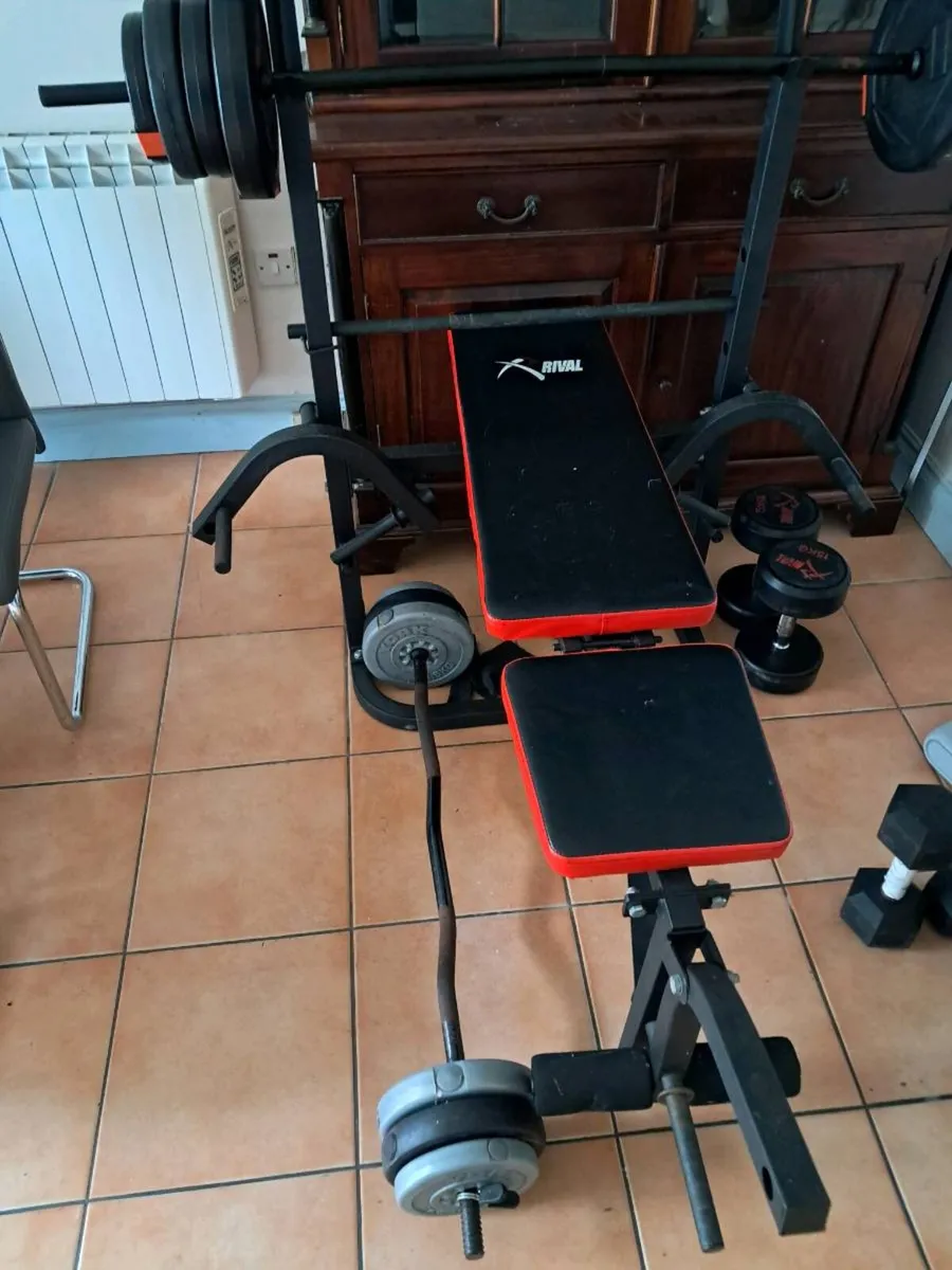 Bench and weights - Image 1