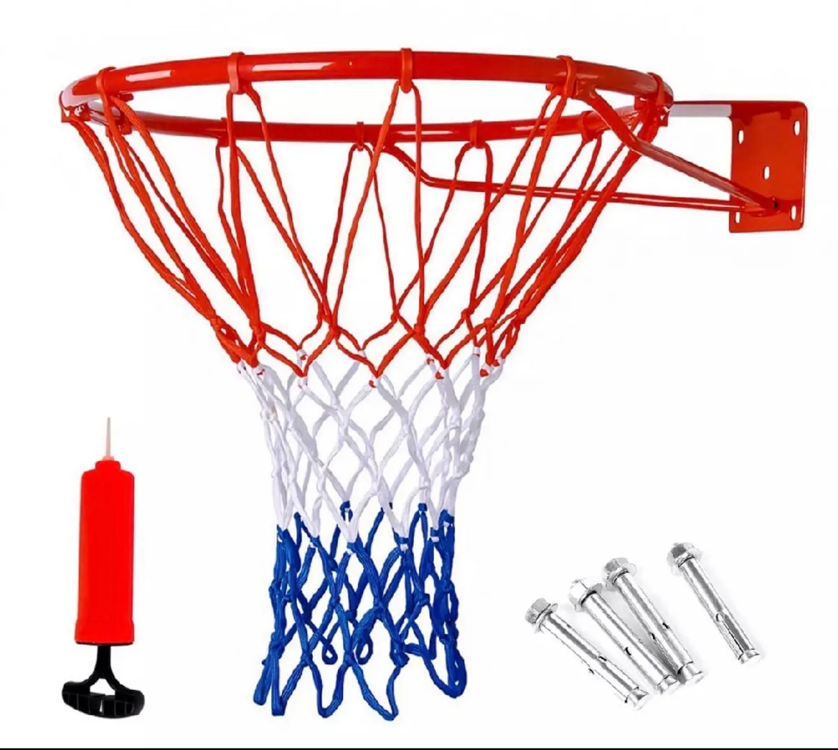 45cm Standard Wall Mounted Basketball Hoop & Net - Image 1