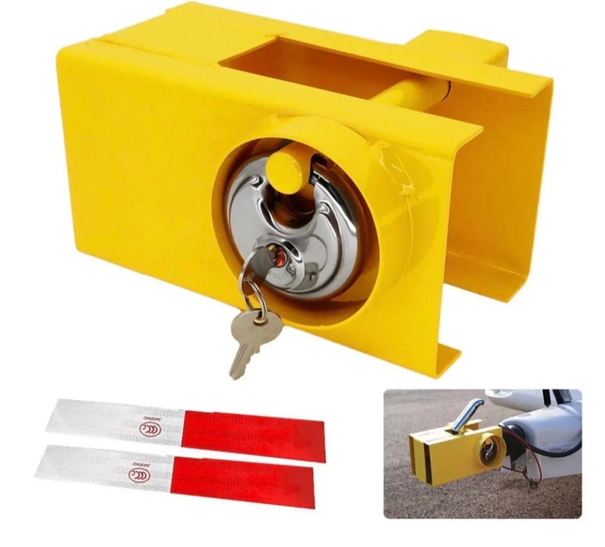 Coupling Hitch Lock Trailer Security NEW - Image 2